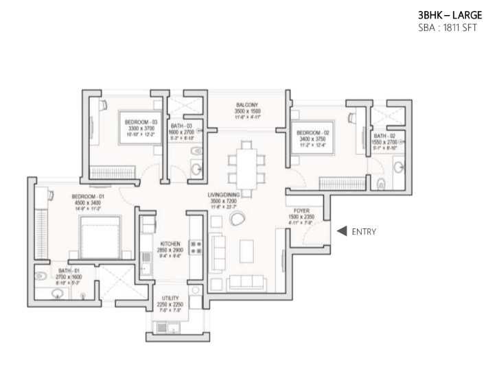 3 Floor Plan